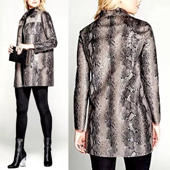 MARCIANO⚡️Luxury Python Print Reversible Jacket_S - Picture 1 of 8